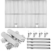 Hisencn 304 Stainless Steel Grill Parts for Home Depot Nexgrill 4 Burner 720-0830H, 720-0830D, 720-0783E Gas Grill Models, Grill Burner, Heat Plate, Cooking Grates Grill Replacement Kit - Grill Parts America