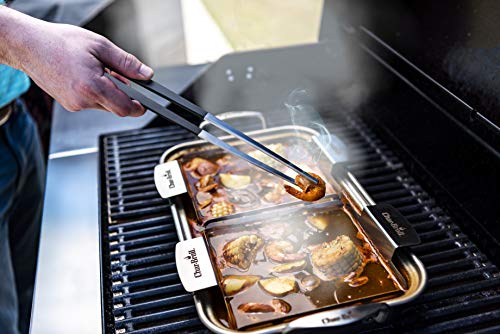 Char-Broil 8586712R06 Culinary Tweezer Tongs, Silver - Grill Parts America