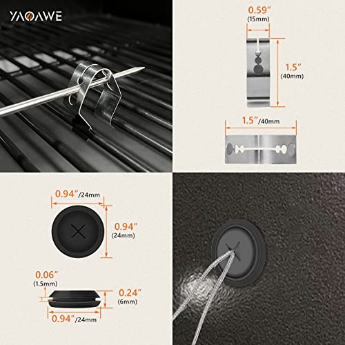 iGrill Pro Meat Probe Replacement for Weber Genesis/Spirit Gas and SmokeFire Pellet Grills, 2.5mm Plug Temperature Probe Kit for Weber Connect Smart - Grill Parts America