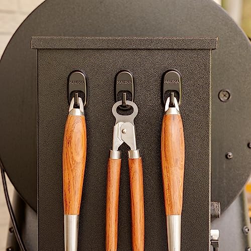 Pellet Smoker Grill Magnetic Hooks 3 Pack - Use to Hang Your Grilling Utensils and Accessories - Compatible with Pellet Grill Smokers Like Traeger, Pit Boss, Z Grills, Camp Chef and Green Mountain - Grill Parts America