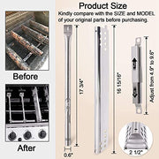 Grill Replacement Parts for Charbroil 463347017 463361017 463277017 463673017 463376217 463342119 463376018P2 Gas Grill, Stainless Steel Heat Plate Tend Crossover Tubes Grill Burner for Charbroil - Grill Parts America