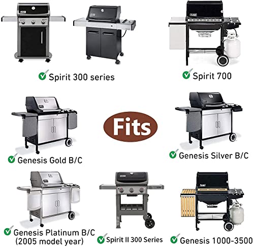 QuliMetal 7638 17.5 Inches Cooking Grates for Weber Spirit 300 Series and Spirit II 300 Series, Spirit 700, Genesis Silver Gold Platinum B/C, Genesis 1000-3500, Weber 900 Gas Grills - Grill Parts America