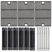 Hisencn Grill Parts Kit for Home Depot Nexgrill 6 Burner 720-0896E, 720-0896B, 720-0896C Gas Grill, Stainless Steel Grill Burners, Heat Plates Tent Shields Flame Tamers, Cooking Grates Grid - Grill Parts America