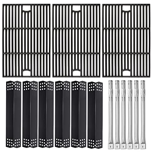 Hisencn Grill Parts Kit for Home Depot Nexgrill 6 Burner 720-0896E, 720-0896B, 720-0896C Gas Grill, Stainless Steel Grill Burners, Heat Plates Tent Shields Flame Tamers, Cooking Grates Grid - Grill Parts America