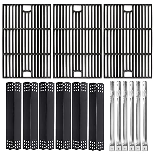 Hisencn Grill Parts Kit for Home Depot Nexgrill 6 Burner 720-0896E, 720-0896B, 720-0896C Gas Grill, Stainless Steel Grill Burners, Heat Plates Tent Shields Flame Tamers, Cooking Grates Grid - Grill Parts America