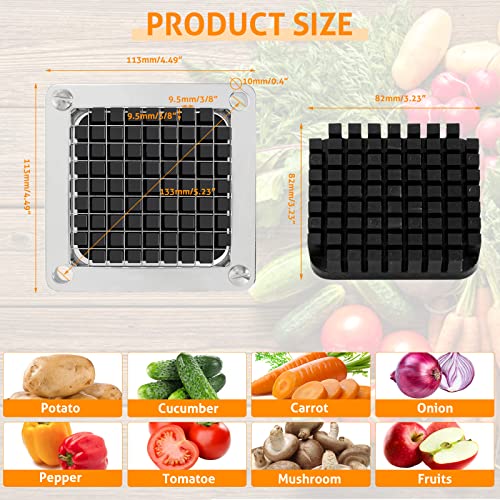 WICHEMI Dicer Blades Commercial Vegetable Chopper Dicer Blade Replacement Stainless Steel Blade for Chopper Dicer Commercial Vegetable Fruit Dicer Replace Blade (3/8" Blade) - Kitchen Parts America