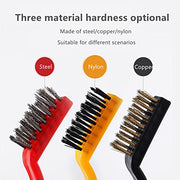 5PCS/Set BBQ Grill Brush and Scraper, Stainless Steel Kitchen Cleaning Brush Set, Cooktop Cleaning Brush, Three-Material Brush Head Perfect for Kitchen Grill Cooker Hood Corner Cleaning - Grill Parts America