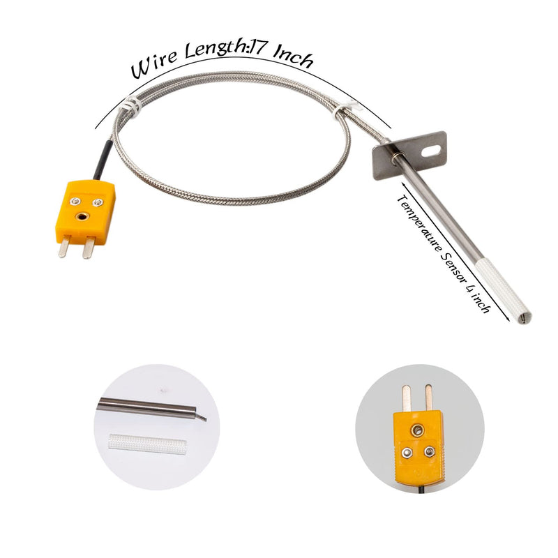 Digital Temperature Grill Sensor, Digital MasterBuilt's Replacement Temperature Probe for Masterbuilt Gravity Stove Series 560/800/1050XL Digital Charcoal Grill + Smoker - Grill Parts America