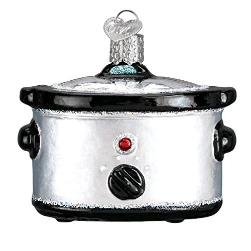 Old World Christmas Slow Cooker Chef's Collection Glass Blown Ornaments for Christmas Tree, 2x2 - Grill Parts America