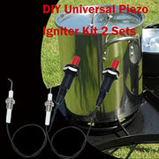 MENSI 11.8” Long Propane Push Button Piezo Igniter Kit Gas Grill/Range/Heater/Stove Spaker Generator Ignition Set 2Pcs/Lot - Grill Parts America
