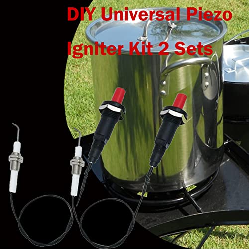 MENSI 11.8” Long Propane Push Button Piezo Igniter Kit Gas Grill/Range/Heater/Stove Spaker Generator Ignition Set 2Pcs/Lot - Grill Parts America