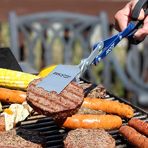 BBQ Croc 3-in-1 Barbecue Tong Tool & 18-inch Lightweight Tongs, Spatula and Grill Scraper - Grill Parts America