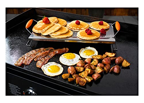 Blackstone Stainless Steel Adjustable Warming Rack - Grill Parts America