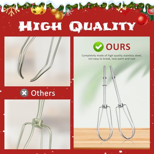 Hand Mixer Beaters W10490648 Hand Mixer Attachment Beaters-hand mixer replacement parts Replace W10490648 KHM2B AP5644233 PS4082859 (2PACK) - Grill Parts America