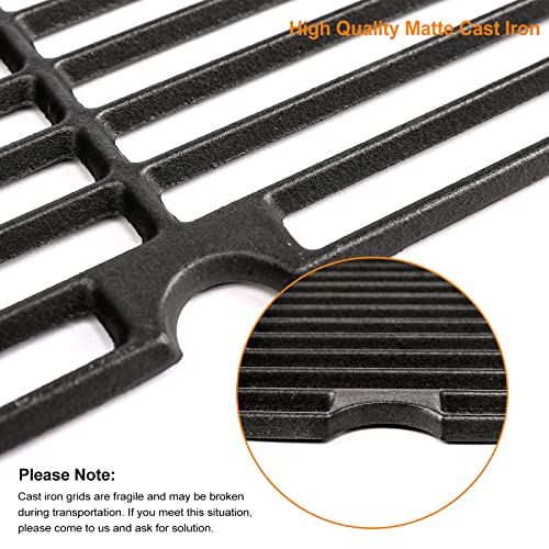 Hisencn 17.75 Inch Cooking Grate for Brinkmann Grill Replacement Parts, 810-2410-S, 810-2511-S, 810-8411-5, 810-7490-F, 810-8410-F, 810-8411-C, Porcelain Cast Iron Cooking Grids 17.75" x 26.7", 3-Pack - Grill Parts America