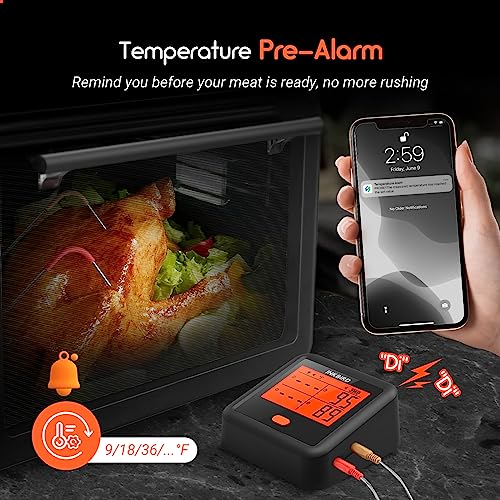 Inkbird Wireless Meat Thermometer, 4 Probes Bluetooth Meat