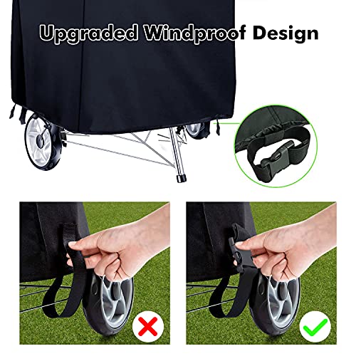 Rouffiel Gas Grill Covers, 30 inch BBQ Grill Cover 600D Heavy Duty Waterproof, Outdoor Barbecue Cover Non-Fade and Rip Proof Fits Grills of Weber, Char-Broil - Grill Parts America