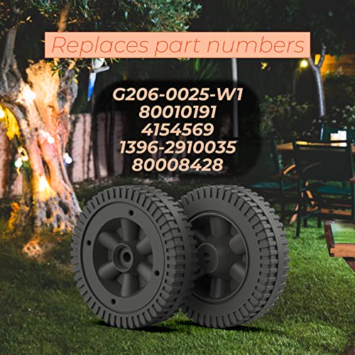 MAYITOP Gas Grill Wheels 2 Pack Replacement for Char-Broil Charbroil Thermos 5.9" W G206-0025-W1 - Grill Parts America