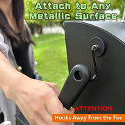 UNUSFIRE Magnetic Hooks,4Pack Heavy Duty Magnetic Hooks for Hanging Utensils,Anti-Scratch Strong Magnetic Grill Hooks with Magnet Rubber Coated for BBQ Tools Fridge Kitchen Cruising - Grill Parts America