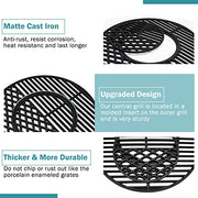 Criditpid 8835 Cast Iron Grill Grates Replacement for Weber 22.5" Charcoal Grills, Kettle, Performer Premium, Master-Touch, Charcoal Smoker, 21.5" Gourmet BBQ System Round Grill Cooking Grate Parts - Grill Parts America