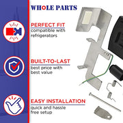 Whole Parts Refrigerator Ice Dispenser Door Kit Part # 8201756 - Replacement & Compatible w/Some Whirlpool Refrigerators - Broken Tab Ice Door Kit - Replaces AAP4453798, PS4218879 - 2 Yr Warranty - Grill Parts America