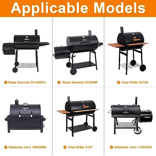 MixRBBQ 23" to 34" Universal Ash pan with 2 Fire Hanger for Chargriller Charcoal 1224, 1324, 2121, 2222, 2727, 2828, 2929, Charbroil 17302056 Oklahoma Joe Charcoal Ash Pan, Grill Replacement Part - Grill Parts America