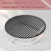 KAMaster Round Cast Iron Cooking Grates Grids for Large Big Green Egg Round Grill Grate(18"-Fit Large BGE&EGGspander convEGGtor Basket) - Grill Parts America
