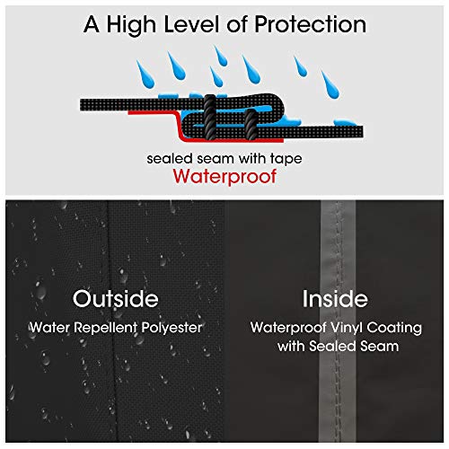 Unicook Griddle Cover, Compatible for Blackstone 36 Inch Grill, Camp Chef and More, Flat Top Grill Cover with Sealed Seam, Heavy Duty Waterproof Cooking Station Griddle Cover, Includes Support Pole - Grill Parts America