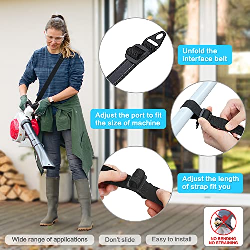 TIANAO Long Trimmer Strap, Reliable Shoulder Strap, Weed Eater Strap That Can Ease Your Work, Compatible with Leaf Blower/String Trimmers/Hedge Trimmer/Multi Head System/Blower. - Grill Parts America