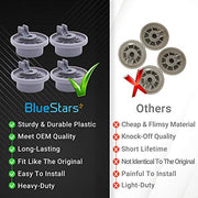 Ultra Durable 165314 Dishwasher Lower Rack Wheel Bosch Dishwasher Parts by BlueStars - Exact Fit for Bosch & Kenmore Dishwashers - Replaces 420198 423232 AP2802428 PS8697067 - PACK OF 4 - Grill Parts America