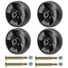 734-04155 Deck Gauge Wheel Replacement fit for Cub Cadet, 5 in Diameter Deck Wheel Kit with Bolts Nuts Replacement for 42,46,50,54in Mower deck,Replace 73404155 112-0677 (4Pack) - Grill Parts America