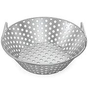 Skyflame 14 Inch Stainless Steel Charcoal Basket Accessories Compatible with Kamado Joe Classic | Large Big Green Egg | Pit Boss | Louisiana Grills & Other Grills - New Version of Hollow Holes Design - Grill Parts America