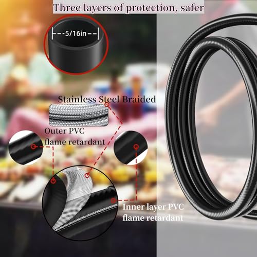 23080901 Universal Natural Gas to Propane Conversion Kit Includes 5FT Propane Regulator Hose and 3 Brass Jet Orifices, Propane Conversion Kit Grill for Weber Genesis or Genesis II - Grill Parts America