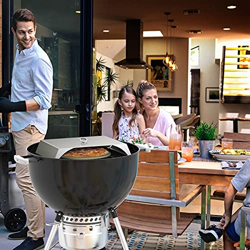 Skyflame Universal Stainless Steel Pizza Oven Kit with Stone for Most Gas Grills and Pellet Grill Conversion Kit, 22x15 Inches - Grill Parts America