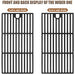PETKAO Grill Grates for Charbroil 463673519 463673517 463625217 463625219 Grill Grates 463673019 463673017 463673617 Performance 2 Burner Grill Replacement Parts G470-0003-W1 G470-0002-W1 - Grill Parts America