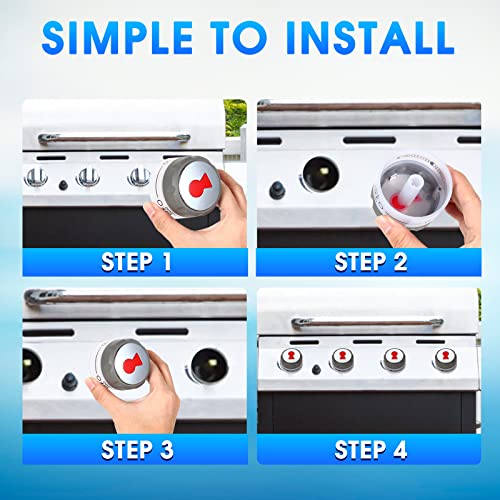 GGTE 91538 Grill Lighted Control Knobs for Weber Summit Grill 2012+ 400/600 Series E-470 670, S-460 470 660 670 Replacement Parts 2-Pack - Grill Parts America