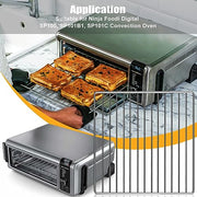Air Fryer Rack for Ninja Foodi 10 in 1 SP101 Digital Air Fryer Countertop Oven, 13.4''*13.4'' Stainless Steel Air Fryer Accessories Roasting Steamer Grill Racks Baking Tray，Dishwasher safe - Grill Parts America