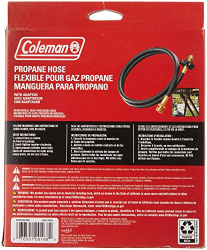 Coleman High-Pressure Propane Hose and Adapter - Grill Parts America