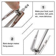 DOITOOL Stainles Steel Air Fryer Fork, Air Fryer Accessories Replacement Parts, Roast Chicken Fork Fish Meat Grilling Fork for BBQ Home Kitchen Outdoor, 9.8"L x 1.9"W - Grill Parts America