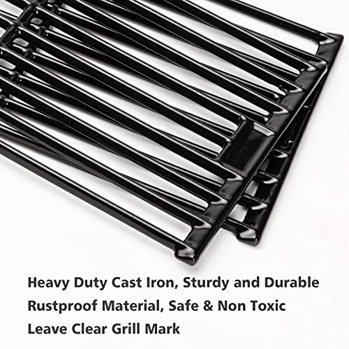 UikJOY Cast Iron Grill Grate Replacement Part for Chargriller 5050 2121 3001 3008 3030 3072 3232 3725 4000 4008 4208 Gas Grill, Grill Cooking Grid Grates for Char Griller (19 3/4" x 6 3/4" Each) - Grill Parts America
