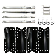 Hisencn Gas Grill Pipe Burners Tube, Heat Plate Tent Shield, Crossover Carry Over Tube Replacement Kits for Stok SGP4330SB SGP4331 SGP4130N, Stok Quattro 4 Burner Grills - Grill Parts America