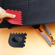 WHTCHSU Durable Grill Pan Scrapers, Red and Black, 4-Pack - Grill Parts America