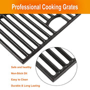 Hisencn 17 inch Grill Cooking Grates for Homedepot Nexgrill 720-0896 720-0896B 720-0896C 720-0896CP 720-0896E, Cast Iron Grate Grill Grid Replacement Parts for Nexgrill 720-0898 720-0898A - 3 Pack - Grill Parts America