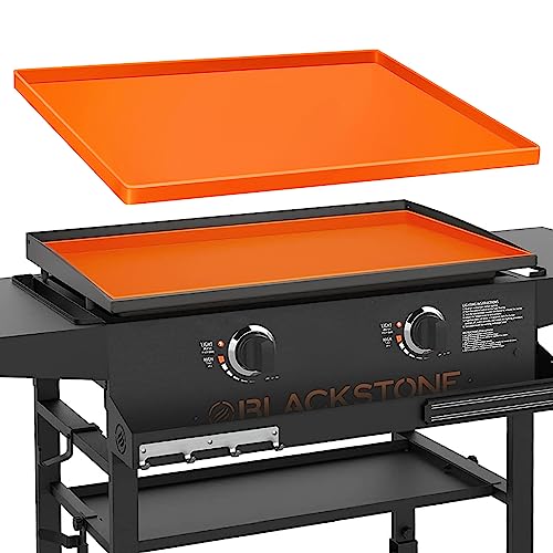 Wohbay Griddle Mat for Blackstone, 28" Food-Grade Silicone Mat for Griddle Surface, Blackstone Griddle Accessories, Griddle Outdoor Protector - Orange - Grill Parts America
