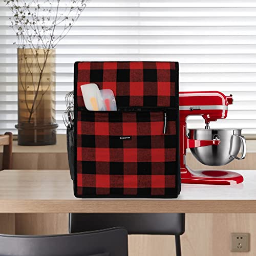 Kitchen Aid Mixer Cover,Kitchen Stand Mixer Cover Compatible with  KitchenAid Tilt Head 4.5-5 Quart,Kitchenaid Covers Attachments With  Pocket,Cover For