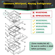 MONST W10276341, WPW10276341, W10167066, 2309523, 2309560 Glass Shelf Compatible with Kenmore, Whirlpool, etc Refrigerator (Some Models), Part Number : AP6018409, PS11751711 - Grill Parts America