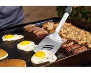 Blackstone 5051 Griddle Accessories Set Heat Resistant 6 Piece Stainless Steel Outdoor Indoor Grilling Utensils Hibachi Tools Kit-16, 16 Inch Tongs, Fork, 16” Ladle, 2 Extra-Long Spatula - Grill Parts America