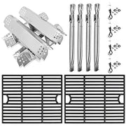Hisencn Grill Parts for Home Depot Nexgrill 4 Burner 720-0830H, 720-0783E, 5 Burner 720-0888N, 720-0888 Gas Grill Models, 304 Stainless Steel Grill Burner, Heat Plate, Cast Iron Grill Grates - Grill Parts America