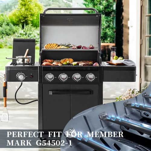 Hisencn Replacement Parts for Members Mark G54502-1, G54502, Heat Tent and Grill Burner& Igniter, Replacement Parts for Member's Mark Pro Series 4 Burner Gas Grill - Grill Parts America