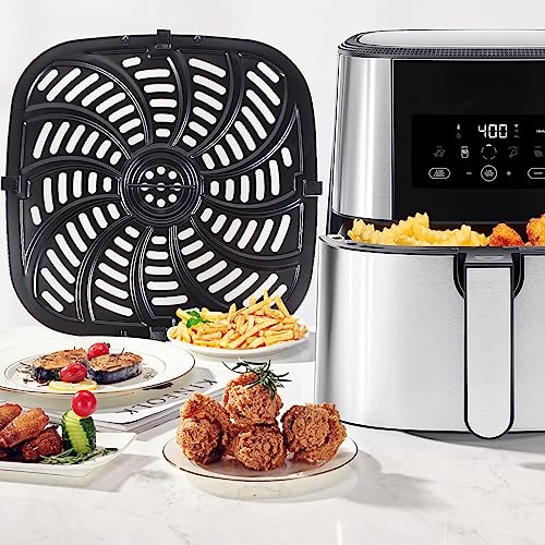 fish fryer accessories Upgraded Air Fryer Replacement Grill Pan for Chefman 8 QT, Nonstick Ai — Grill Parts America